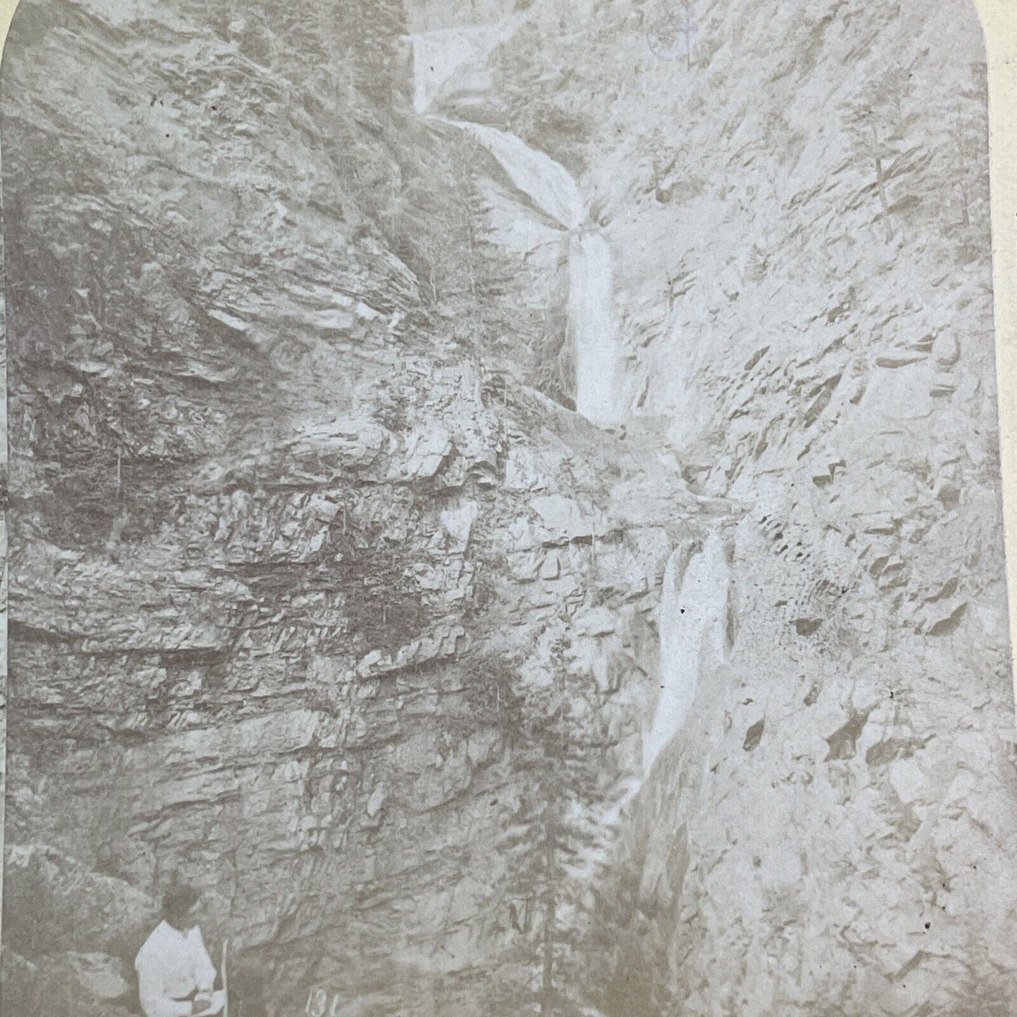 Seven Falls Cheyenne Canon Colorado Stereoview Antique c1877 Y2276