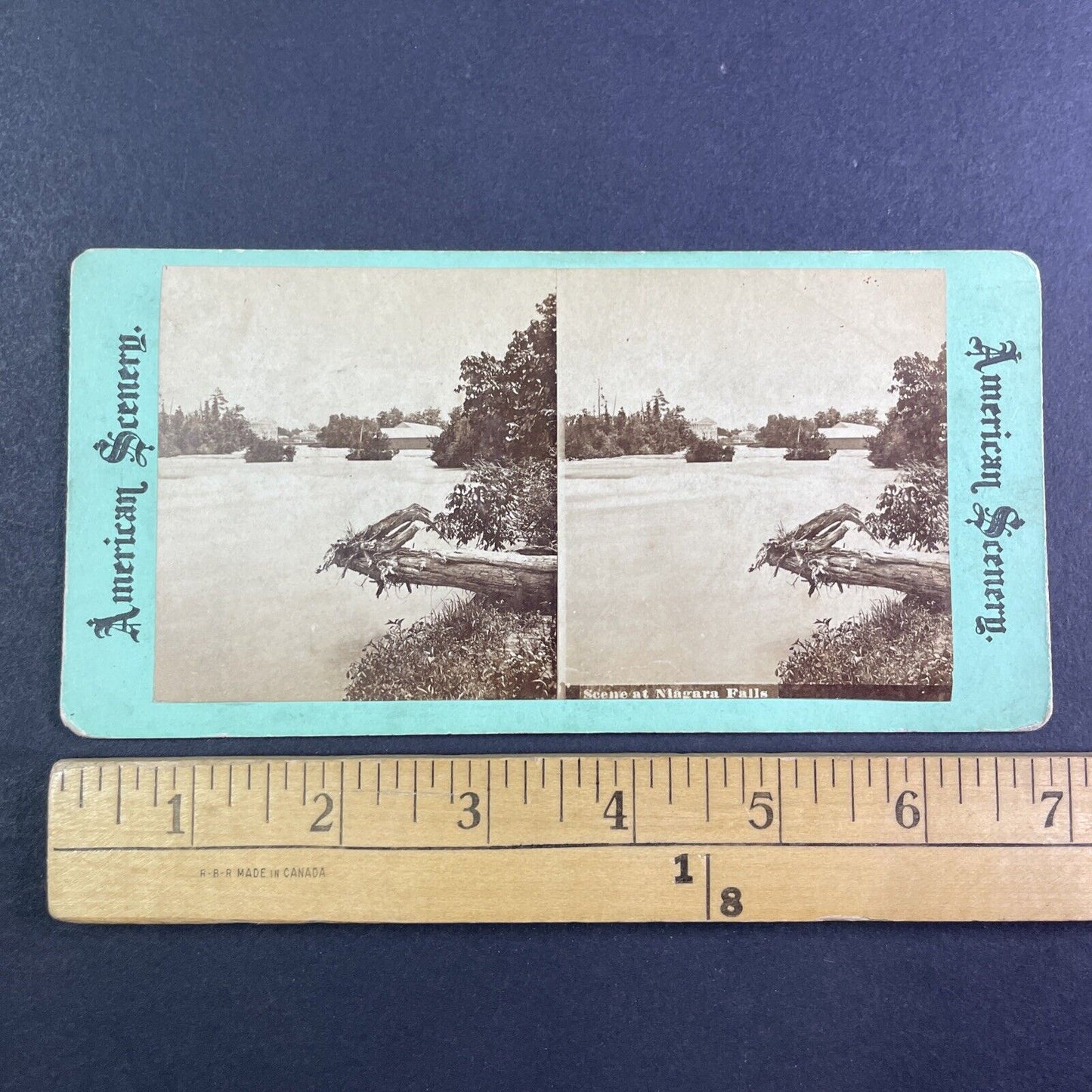 Cataract House Hotel Niagara Falls NY Stereoview Antique c1870s Y2475