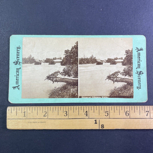 Cataract House Hotel Niagara Falls NY Stereoview Antique c1870s Y2475