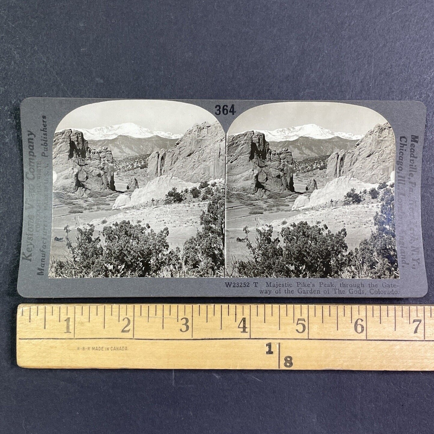 Gateway to the Garden of the Gods Colorado Stereoview Antique c1910s Y1133