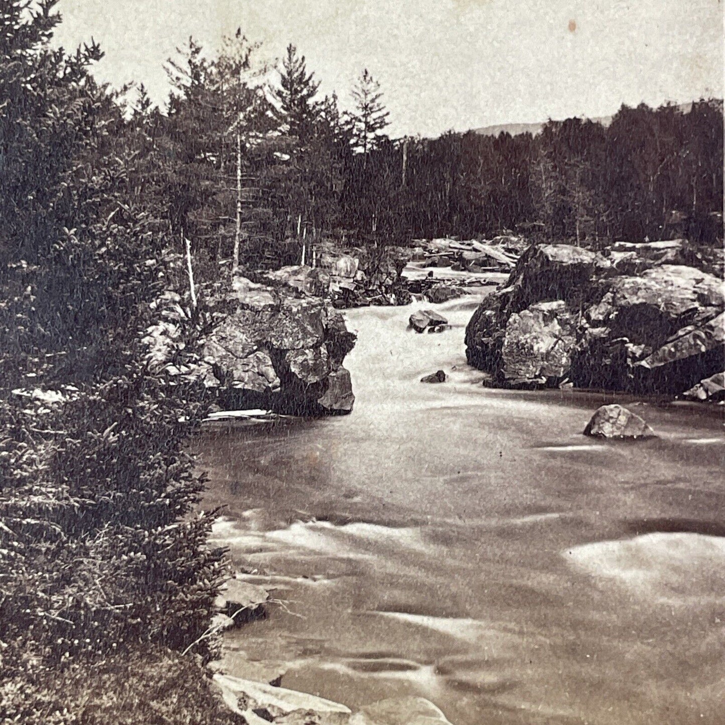 Berlin Falls New Hampshire Stereoview J.P. Soule Antique c1870 Y869