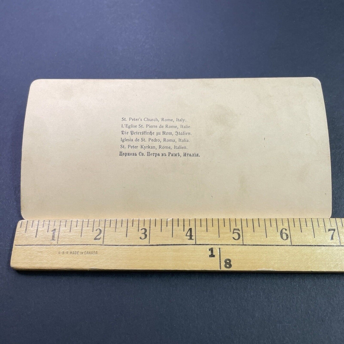 Antique 1894 St. Peters Basilica Church Rome Italy Stereoview Photo Card P3799