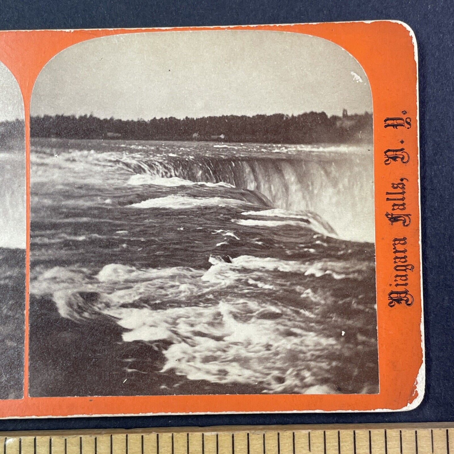 Rapids Above The Falls Stereoview Niagara Falls Charles Bierstadt c1870s Y1835