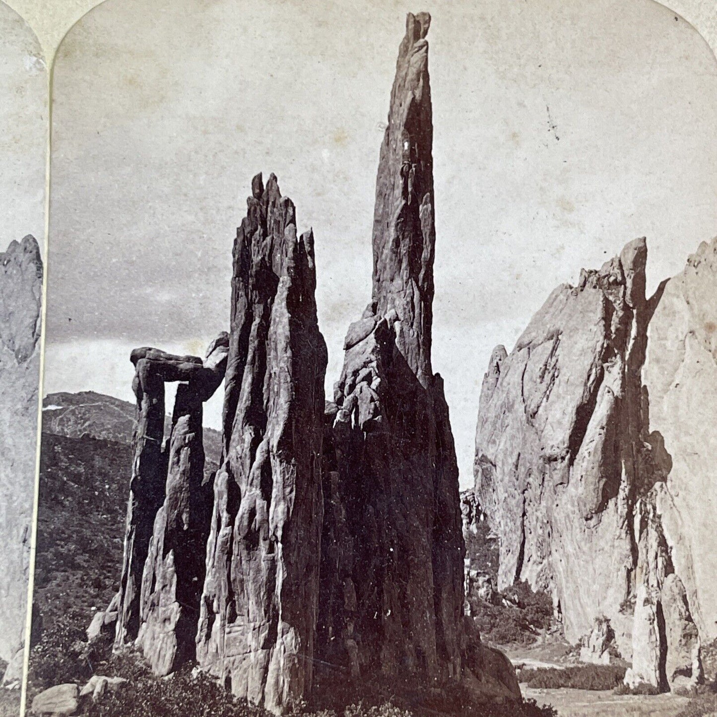 Jupiter Rock Garden of the Gods Colorado Stereoview B. Gurnsey c1870s Y2418