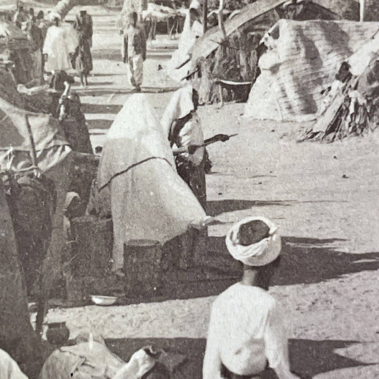 Witch Dancing Voodoo Ceremony Sudan Africa Stereoview Antique c1902 Y954