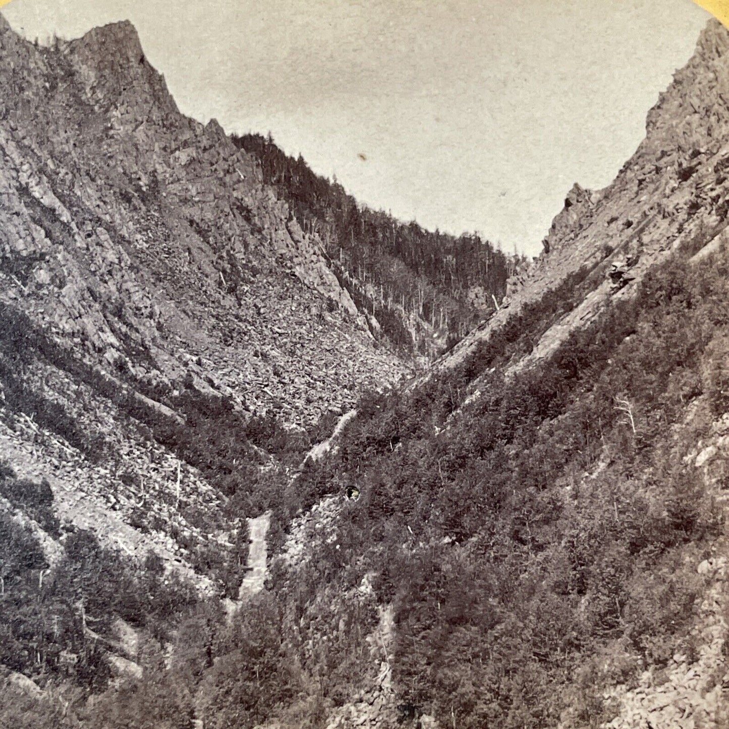 Dixville Notch Pass New Hampshire Stereoview Photo Card Antique c1867 X920