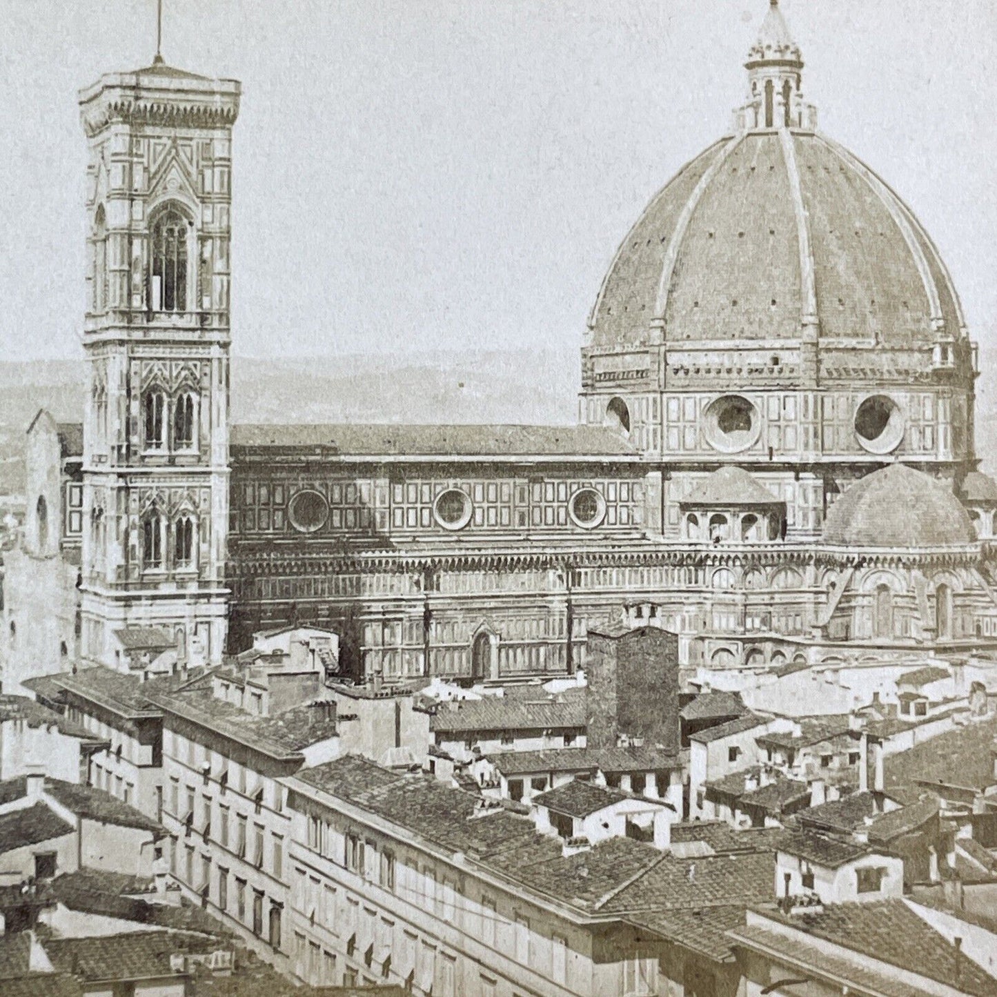 Cathedral of Santa Maria del Fiore Stereoview Florence Italy Antique c1870 X3234