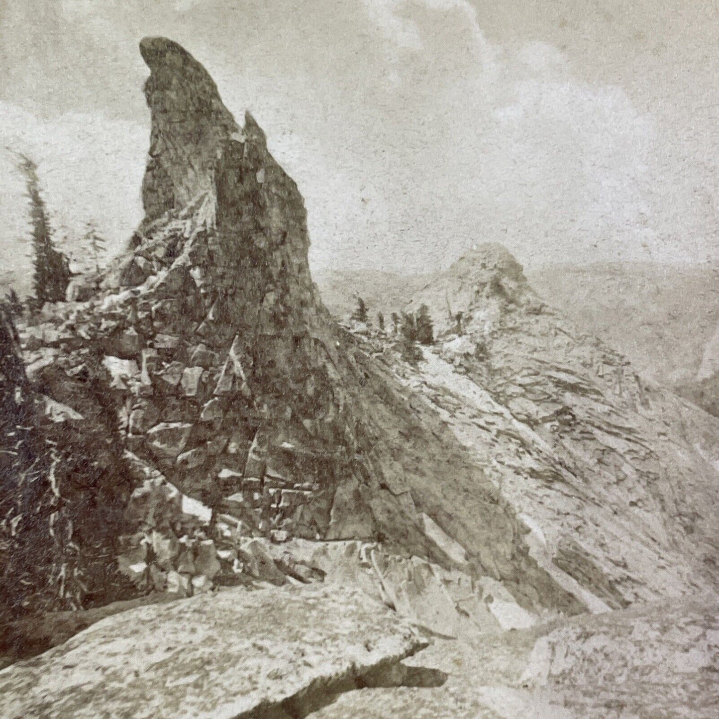 Clouds Rest Summit Yo Semite California Stereoview C.L. Pond c1870s Y2510