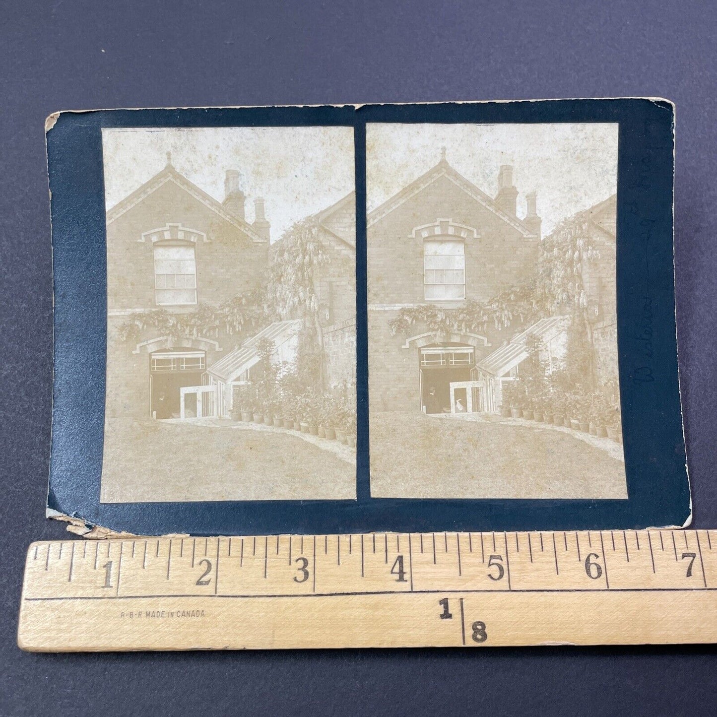 Antique 1910 A House In North Devon England UK Stereoview Photo Card V2201