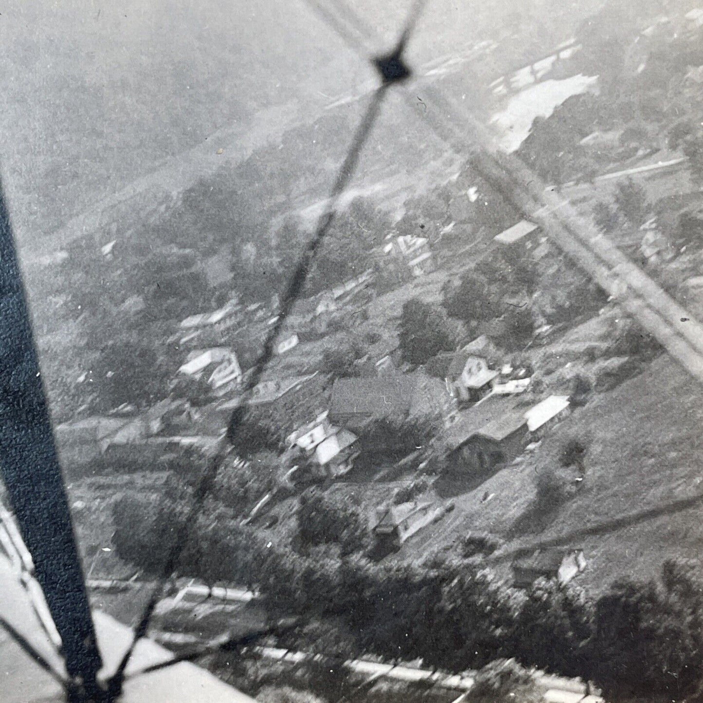 Pilot Lieutenant Raymond Parer Aerial Stereoscopic Survey Stereoview c1919 Y097