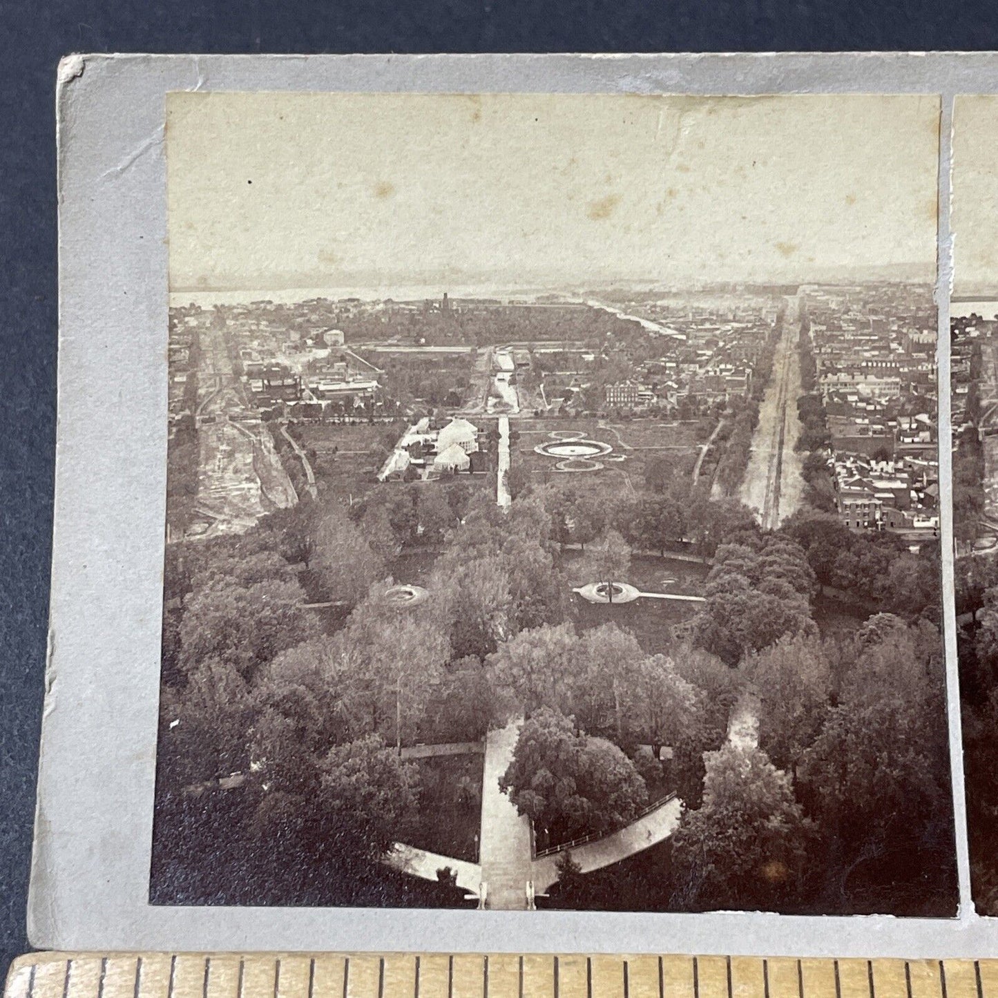 Antique 1860s Washington DC During The Civil War Stereoview Photo Card V1816