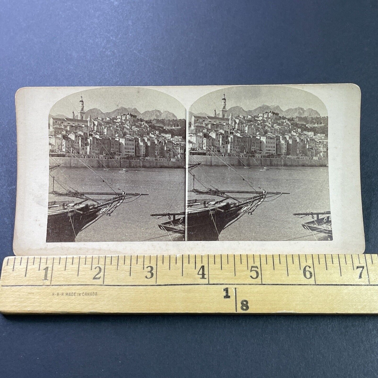 Antique 1880s Menton French Riviera France Stereoview Photo Card P3899