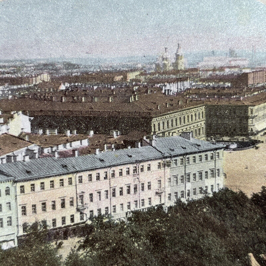 Antique 1910s St. Petersburg Russia City View Stereoview Photo Card V3576