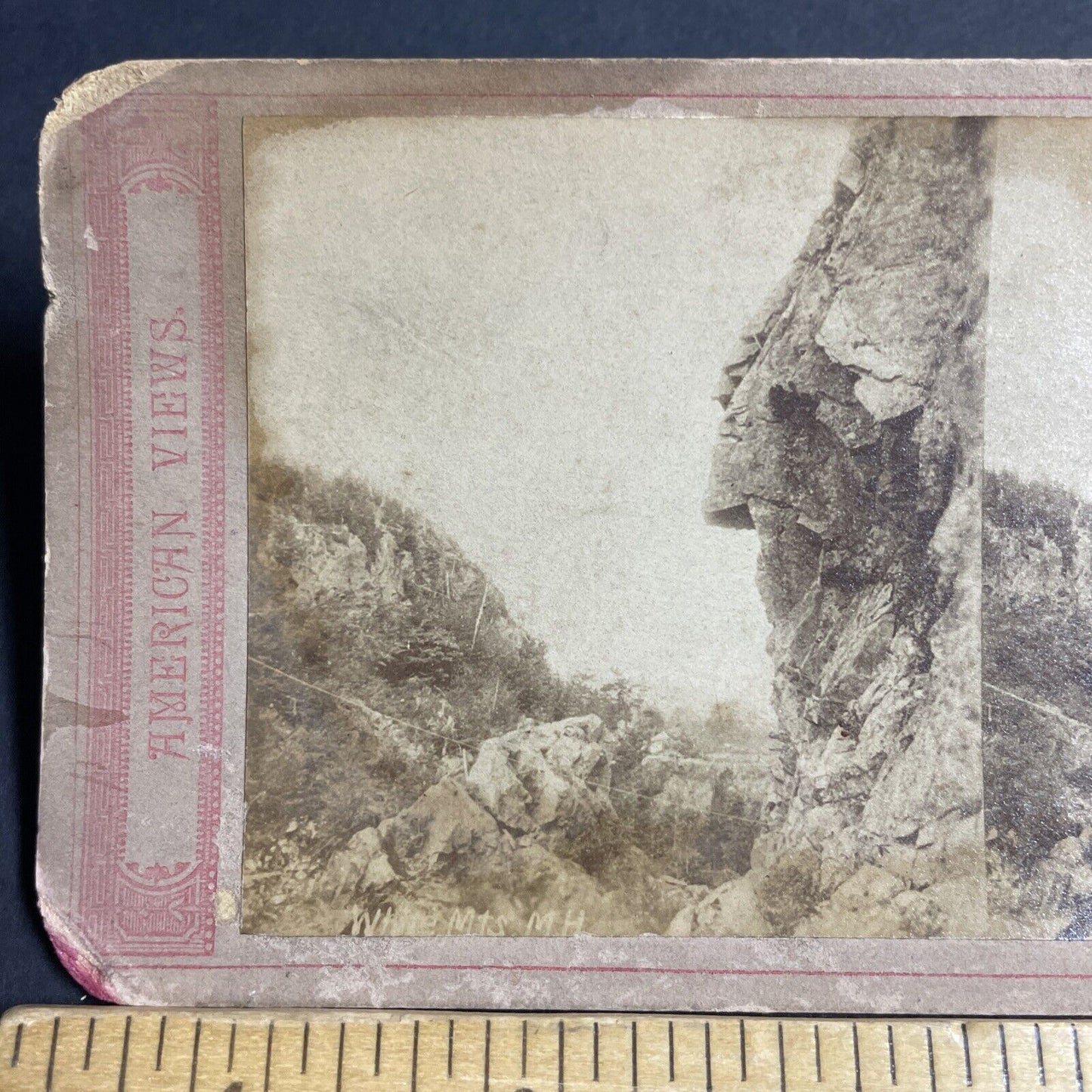 Antique 1870s White Mountains New Hampshire Stereoview Photo Card P4784