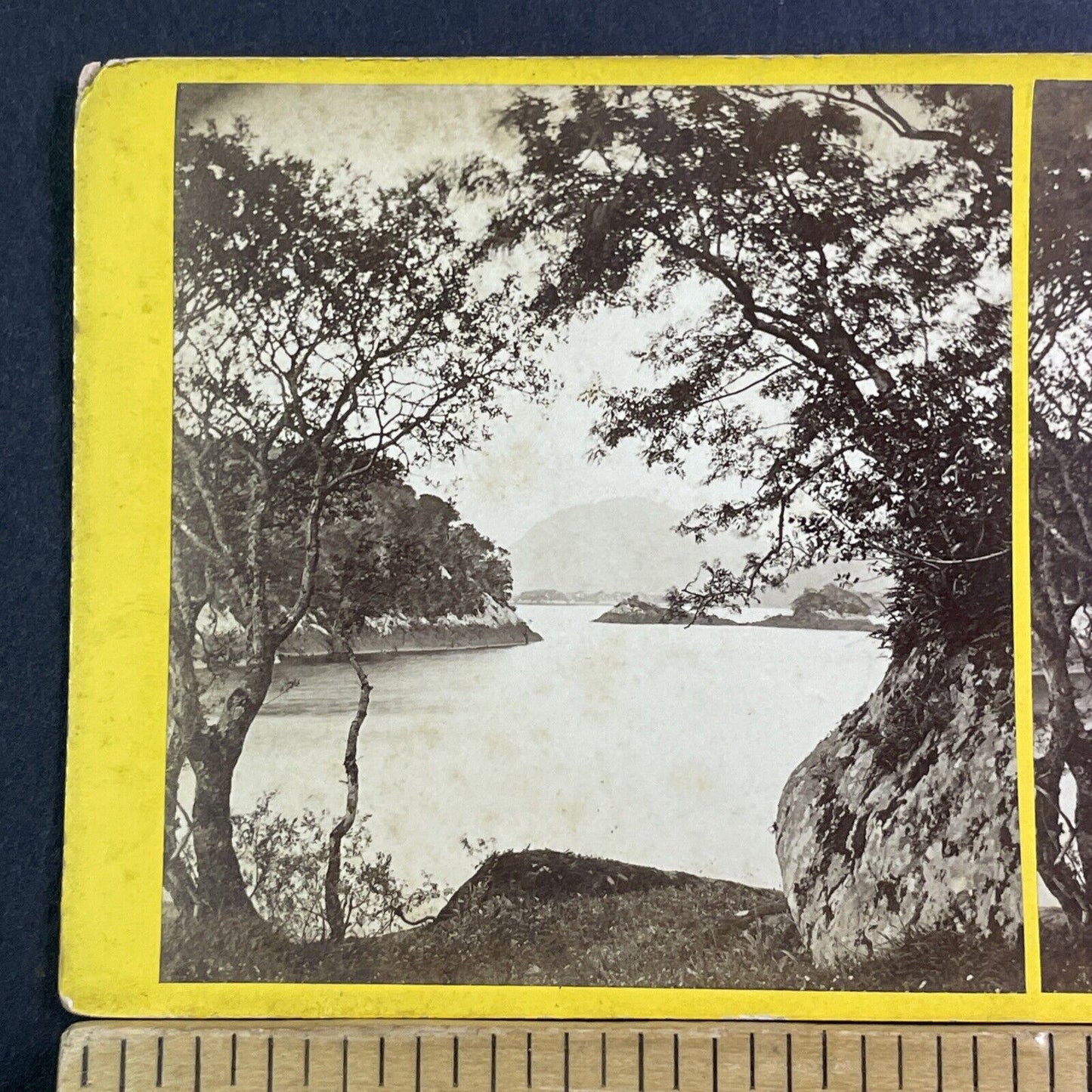 Upper Killarney Lake Ireland Stereoview John Hudson Photo Antique c1872 X1517