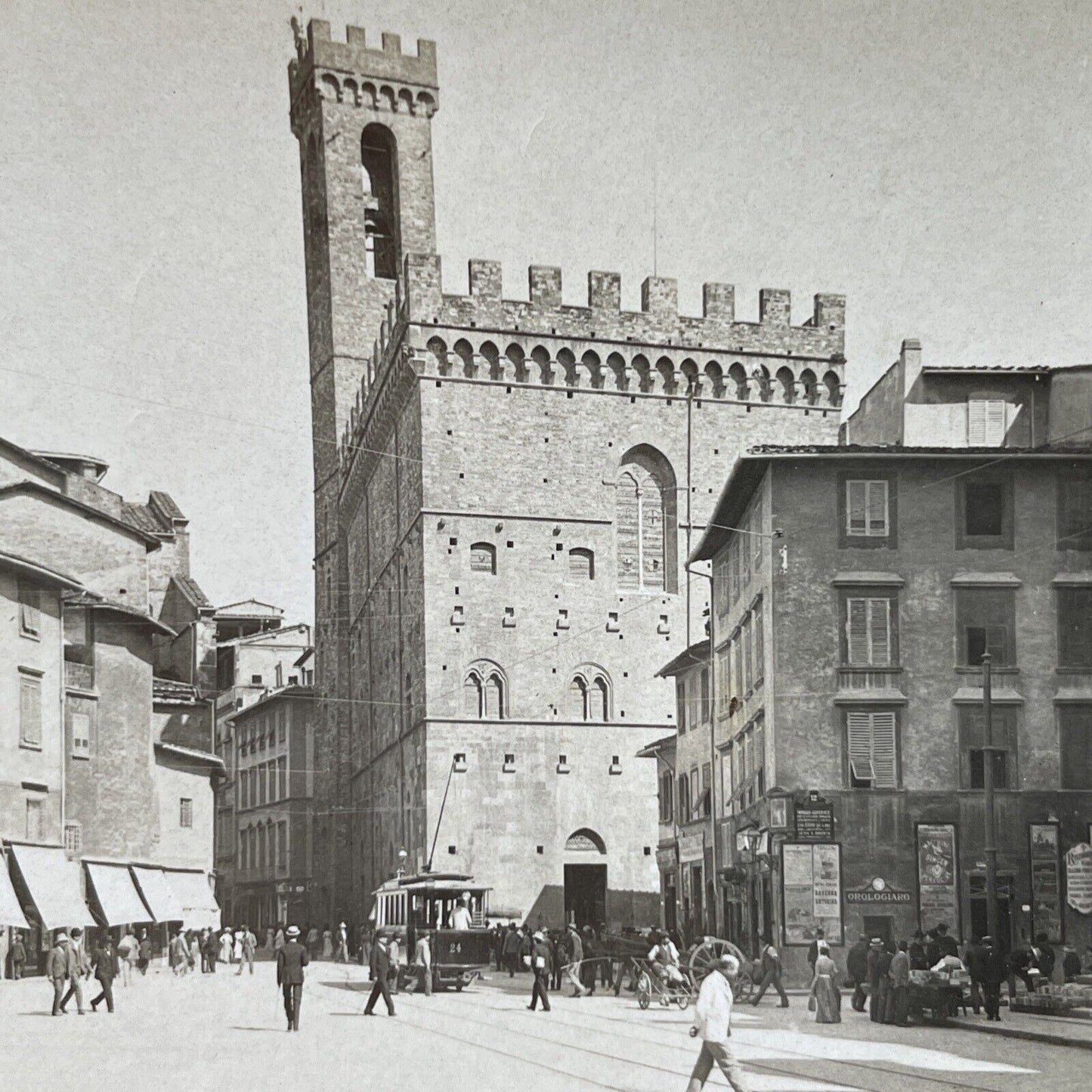 Antique 1920s Bargello Prison Florence Italy Stereoview Photo Card P3051