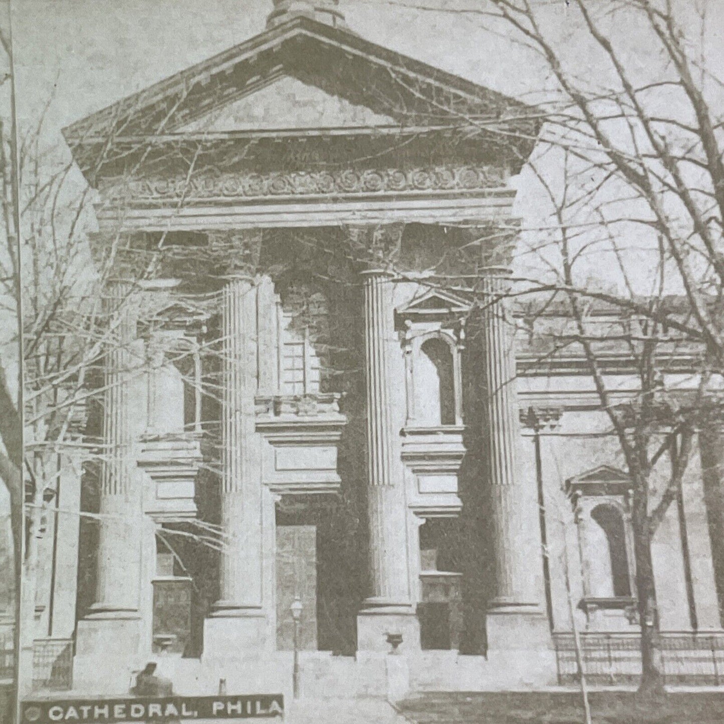 Cathedral Basilica of Saints Peter And Paul Stereoview Philadelphia c1880 X1306