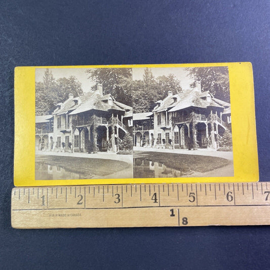 The Miller's House Miller Cottage Stereoview Versailles Antique c1867 X1579