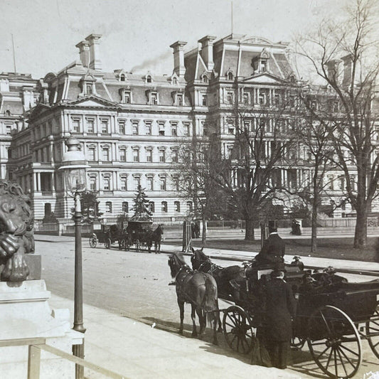 Antique 1900 Department Of Defence Washington DC Stereoview Photo Card P2212