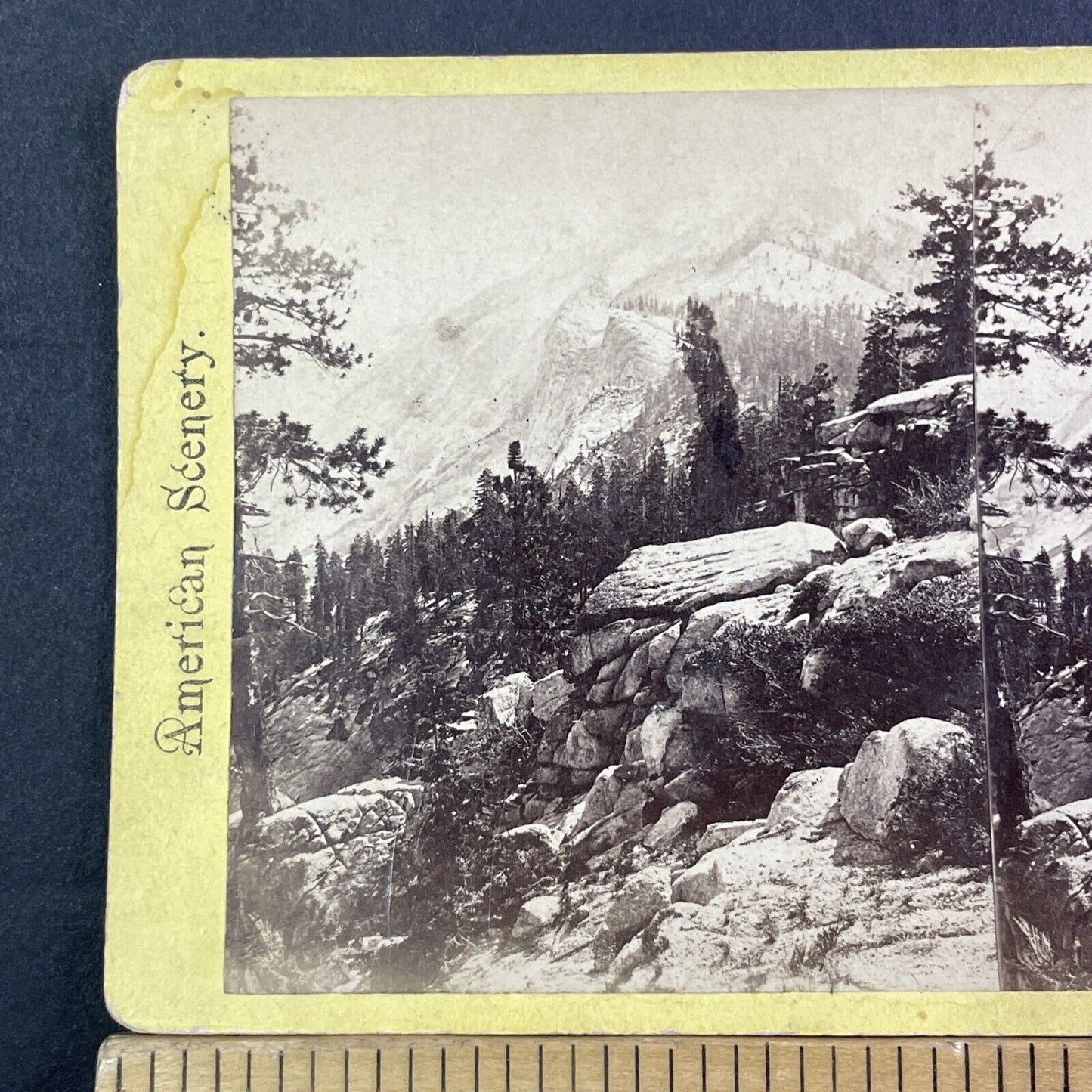 Clouds' Rest Yosemite Stereoview J. W. & J. S. Moulton Antique c1875 X3622