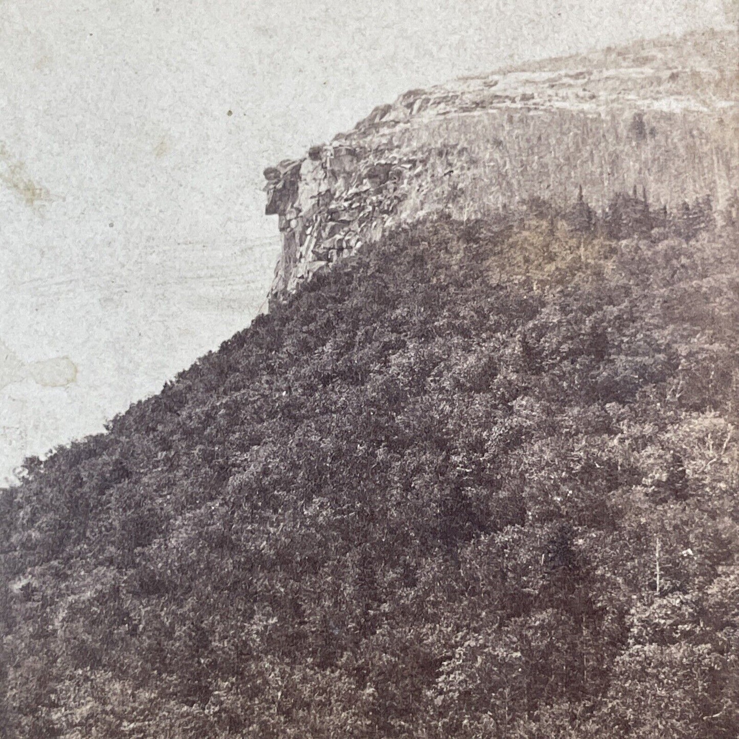 Old Man of the Mountain New Hampshire Stereoview J.P. Soule Antique c1870s Y868