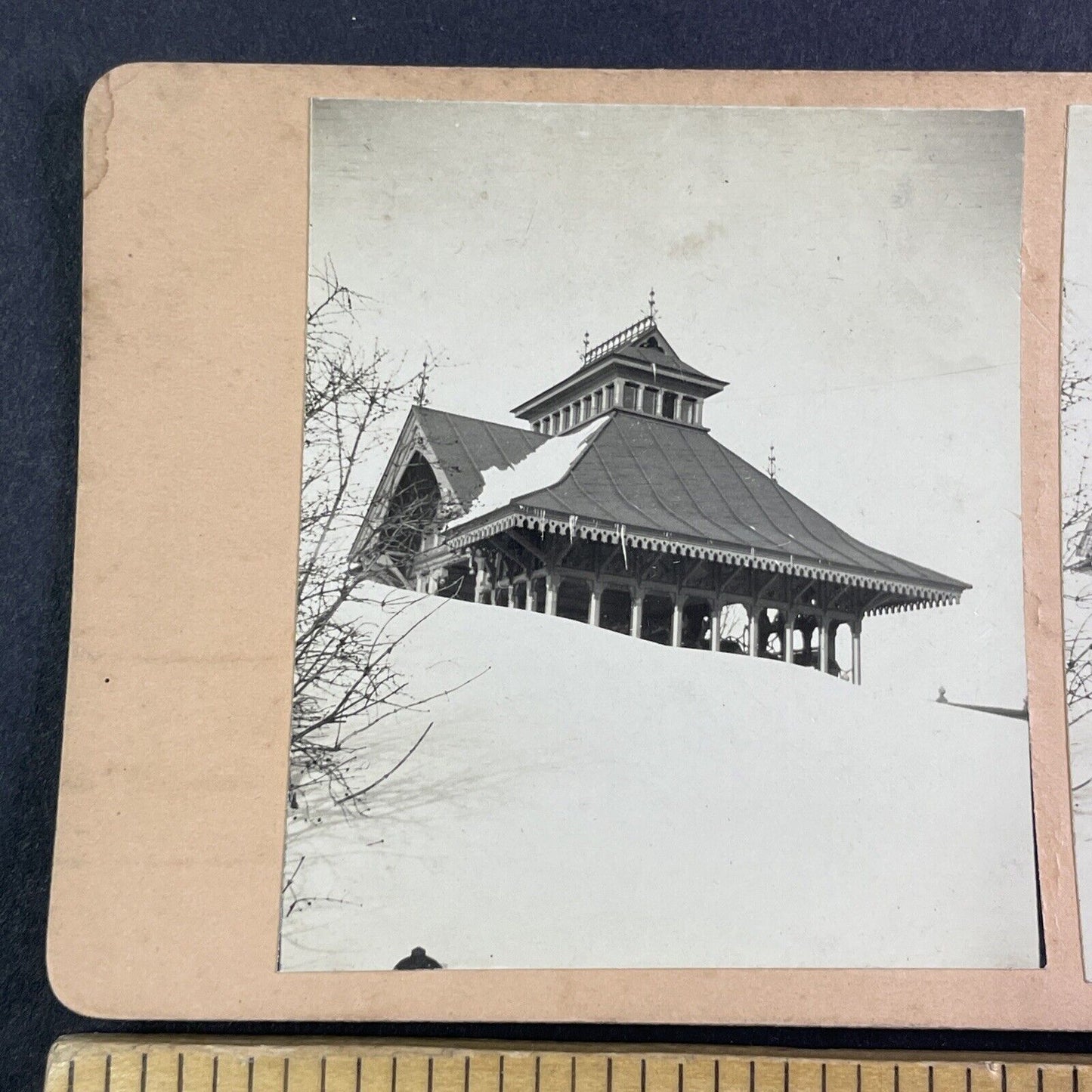 Summer Pavilion Parliament Hill Ottawa Canada Stereoview Antique c1908 Y2721