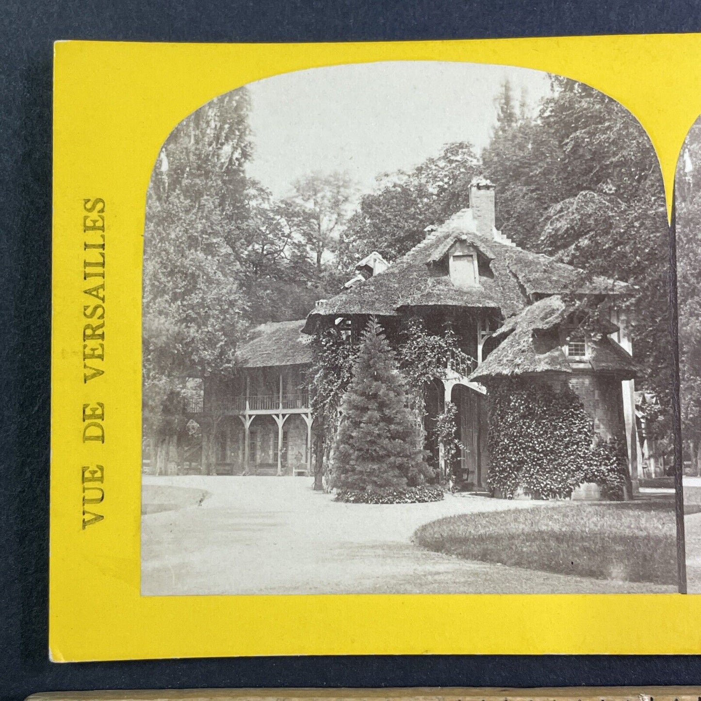 Queen's Hamlet Palace of Versailles Stereoview Paris France Antique c1870s X4171