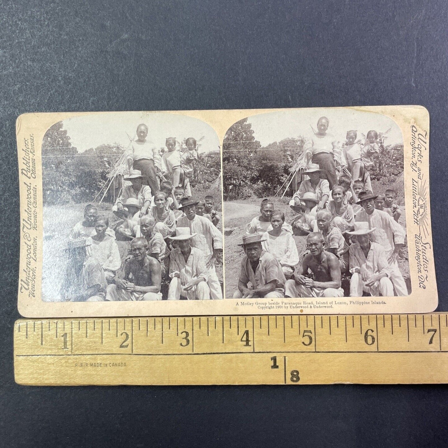 Refugees Of The US Spanish War Stereoview The Philippines Antique c1900 X2741