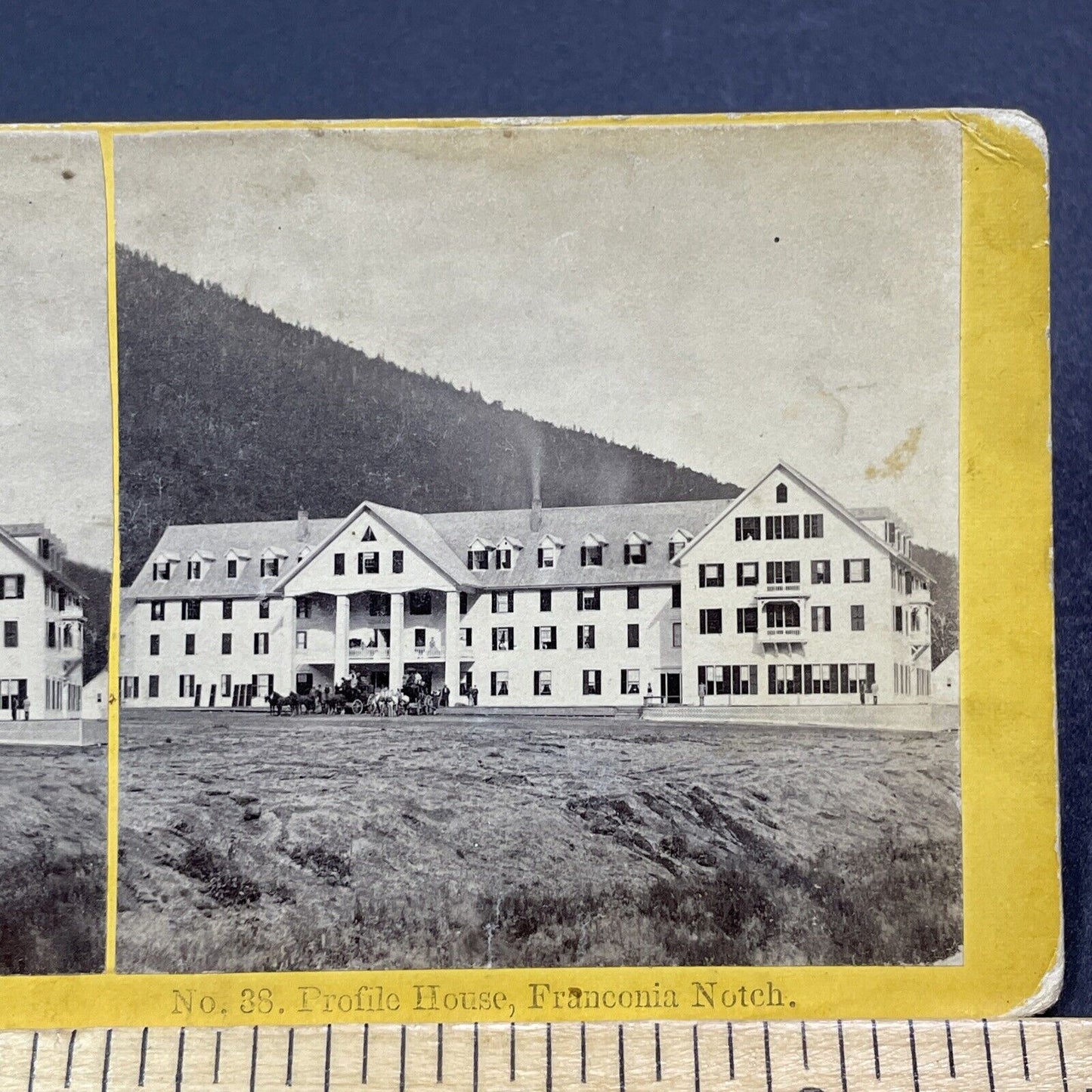 Antique 1869 Profile House Hotel Franconia Notch NH Stereoview Photo Card V2051