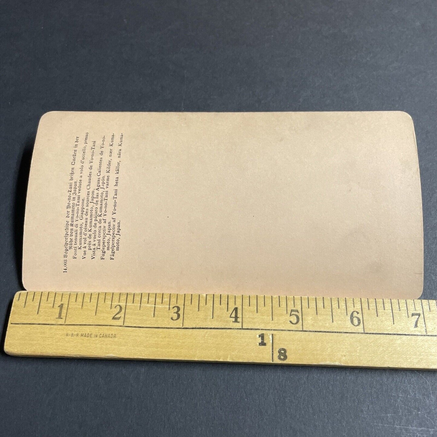 Antique 1901 Yunotani Hot Springs Kumamoto Japan Stereoview Photo Card P4493