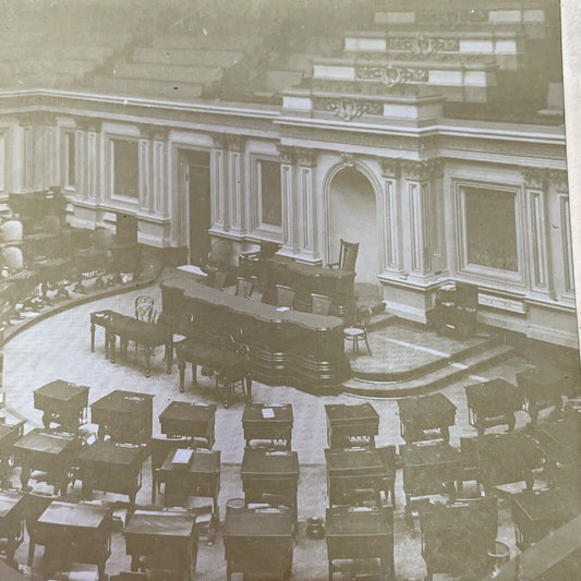 Antique 1890s Senate Chamber Capitol Washington DC Stereoview Photo Card P2314