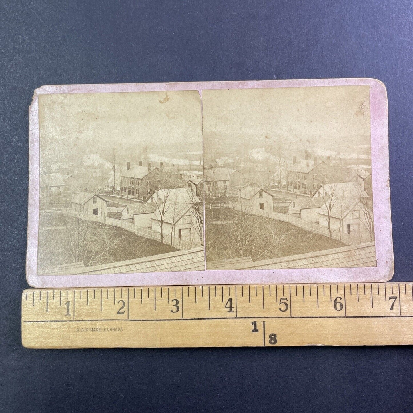 North Of Boston MA Stereoview Street Scene Photo Antique c1863 X1348