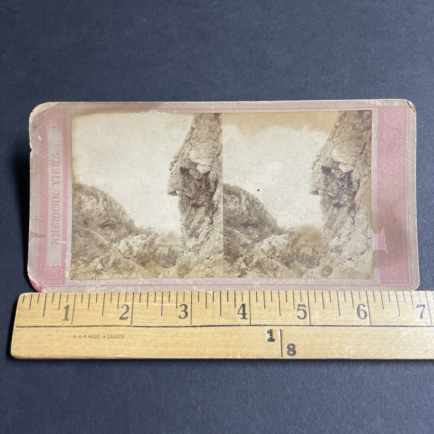 Antique 1870s White Mountains New Hampshire Stereoview Photo Card P4784