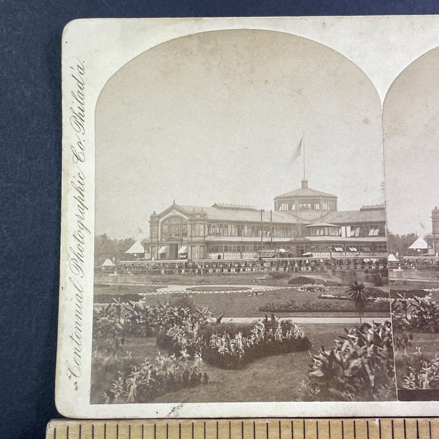 Government Building Philadelphia Stereoview Edward L Wilson Antique c1876 X1876