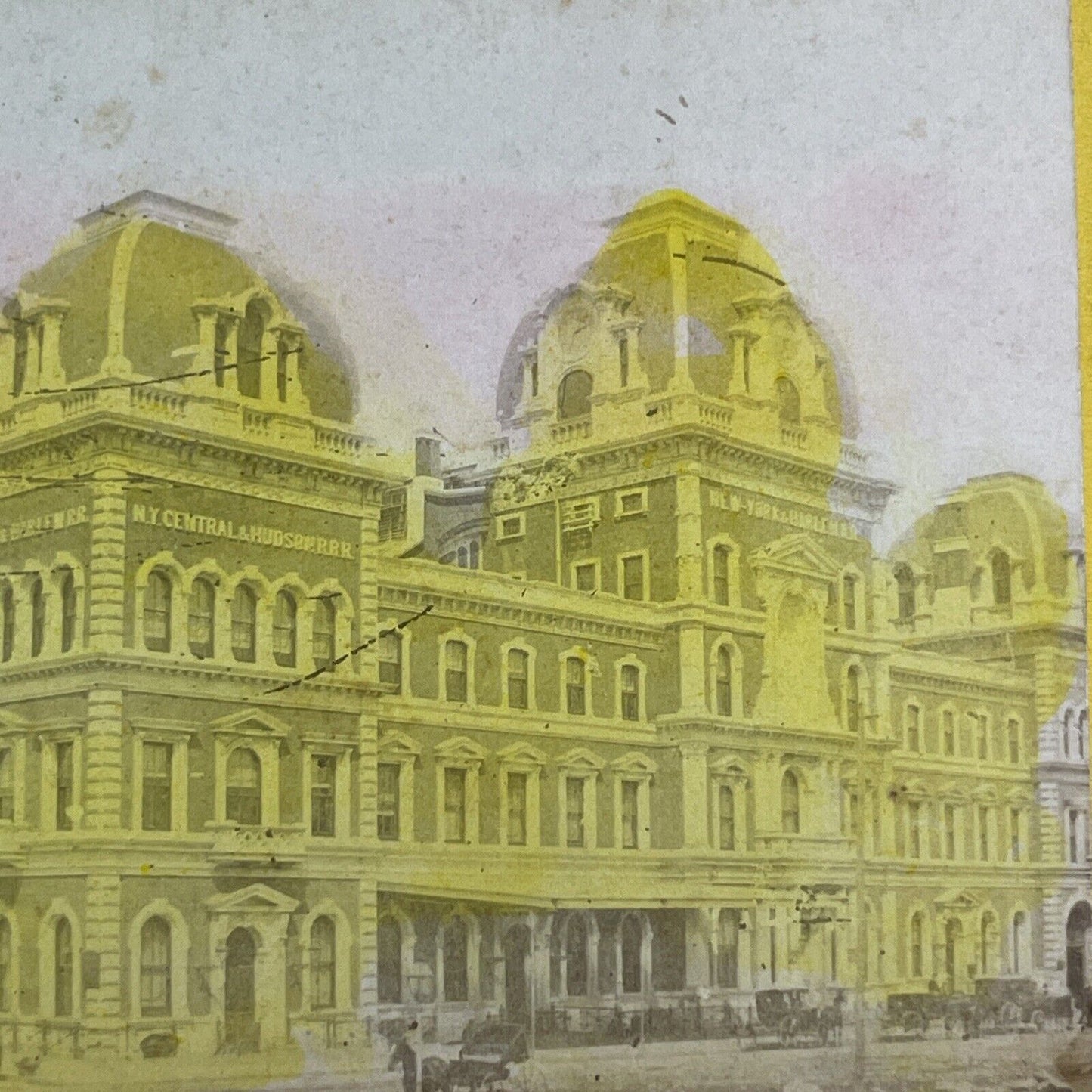 Grand Central Station Manhattan Stereoview New York City Antique c1871 X1586