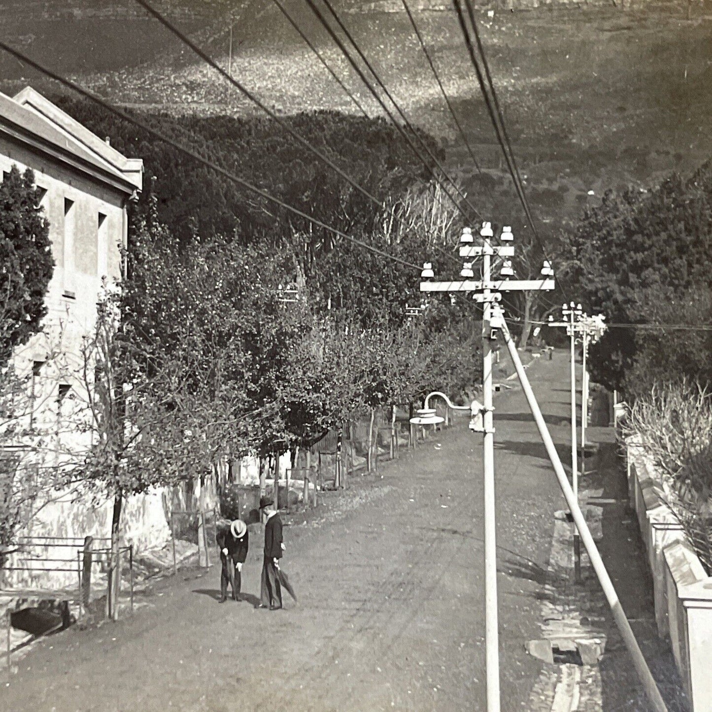 Antique 1900 Main Street In Cape Town South Africa Stereoview Photo Card P5205