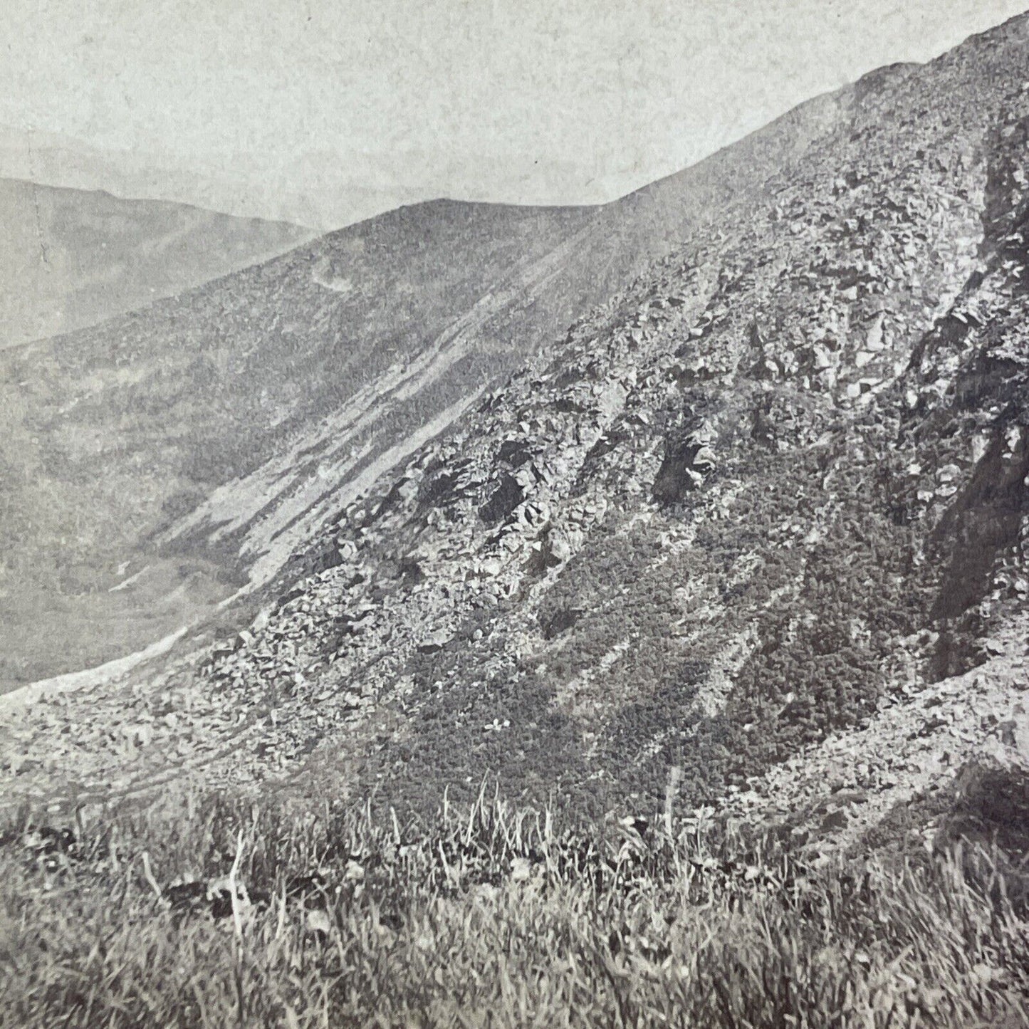 Tuckerman's Ravine New Hampshire Stereoview White Mountains Antique c1870s Y871