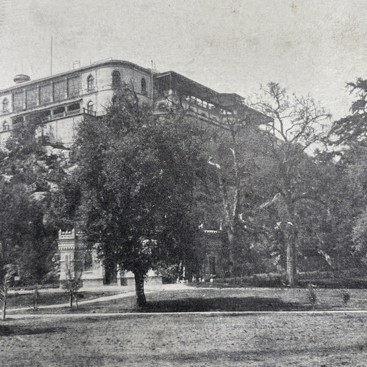 Antique 1910 Chapultepec Castle Mexico City Stereoview Photo Card P580-113