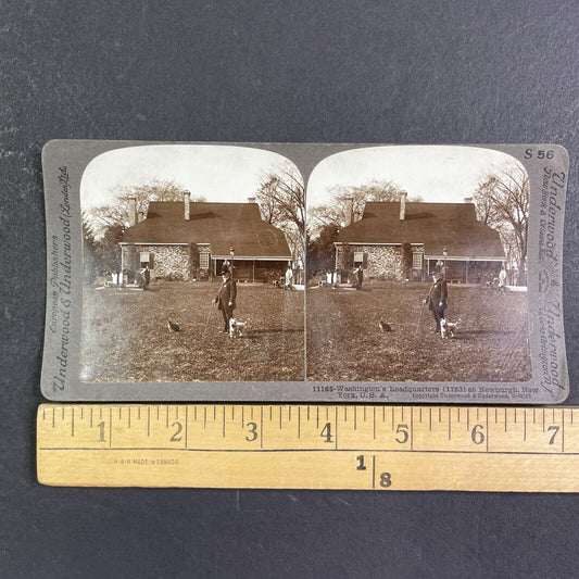 George Washington Headquarters Stereoview Newburgh New York Antique c1899 Y1131