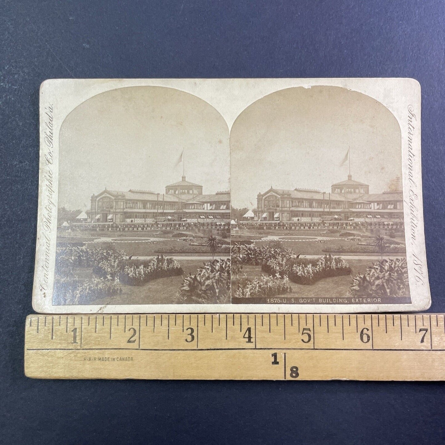 Government Building Philadelphia Stereoview Edward L Wilson Antique c1876 X1876