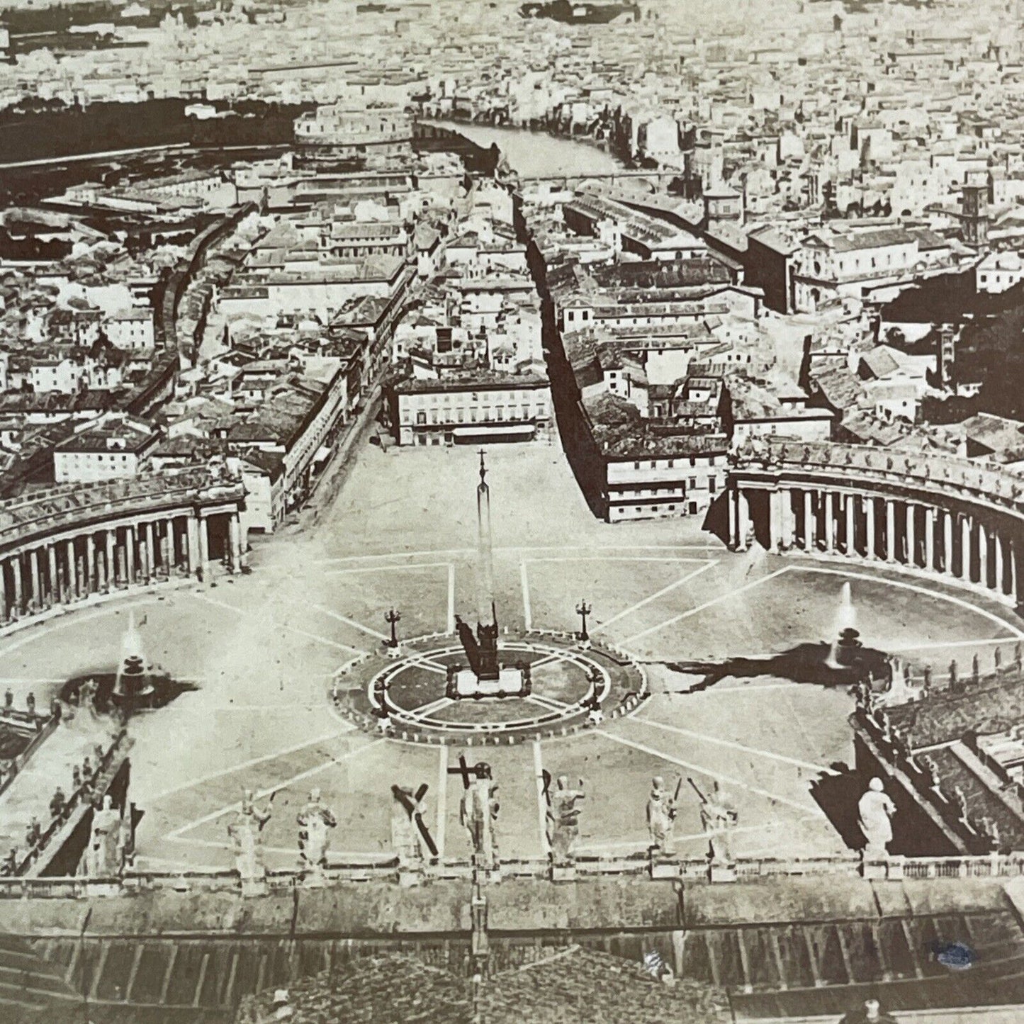 Rome and the Vatican Italy Stereoview BW Kilburn Antique c1880s X4121