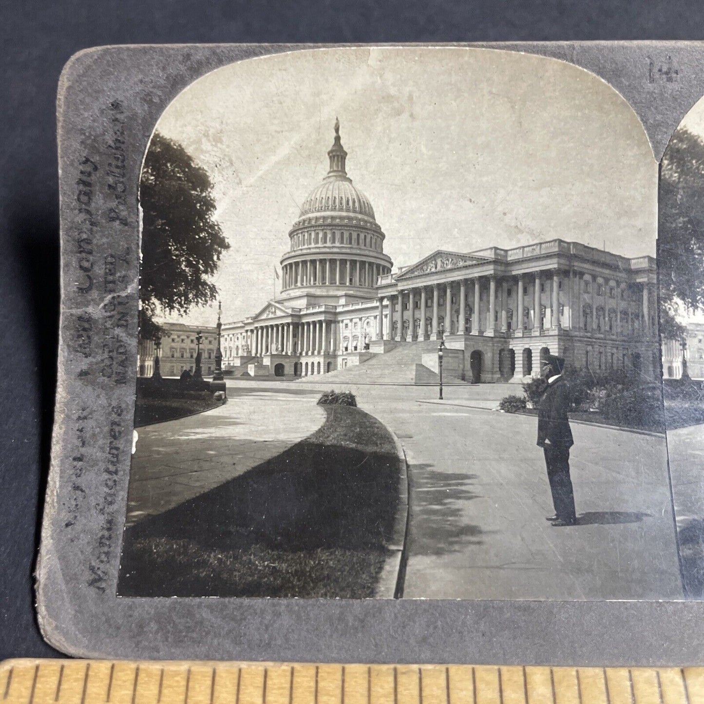 Antique 1909 US Capitol Building Washington DC Stereoview Photo Card P4305