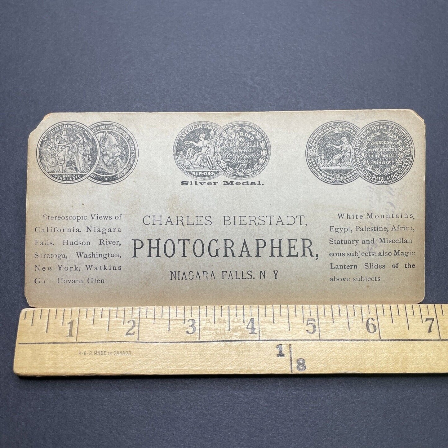 Antique 1870s Plymouth New Hampshire City View Stereoview Photo Card V1735