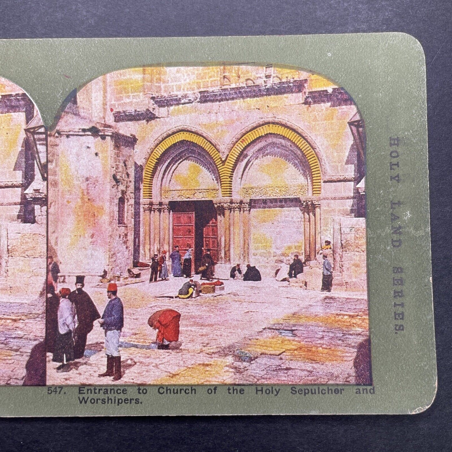 Antique 1904 Church Of The Holy Sepulchre Stereoview Photo Card P580-103