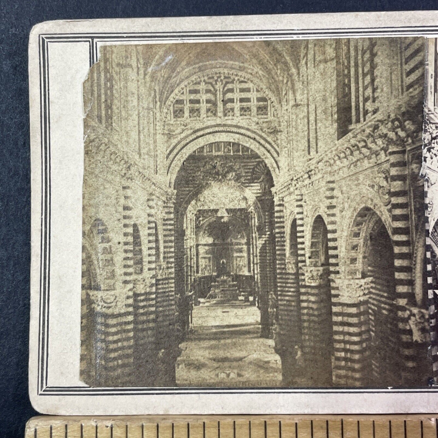 Siena Cathedral Church Stereoview Siena Italy Antique c1864 X2555