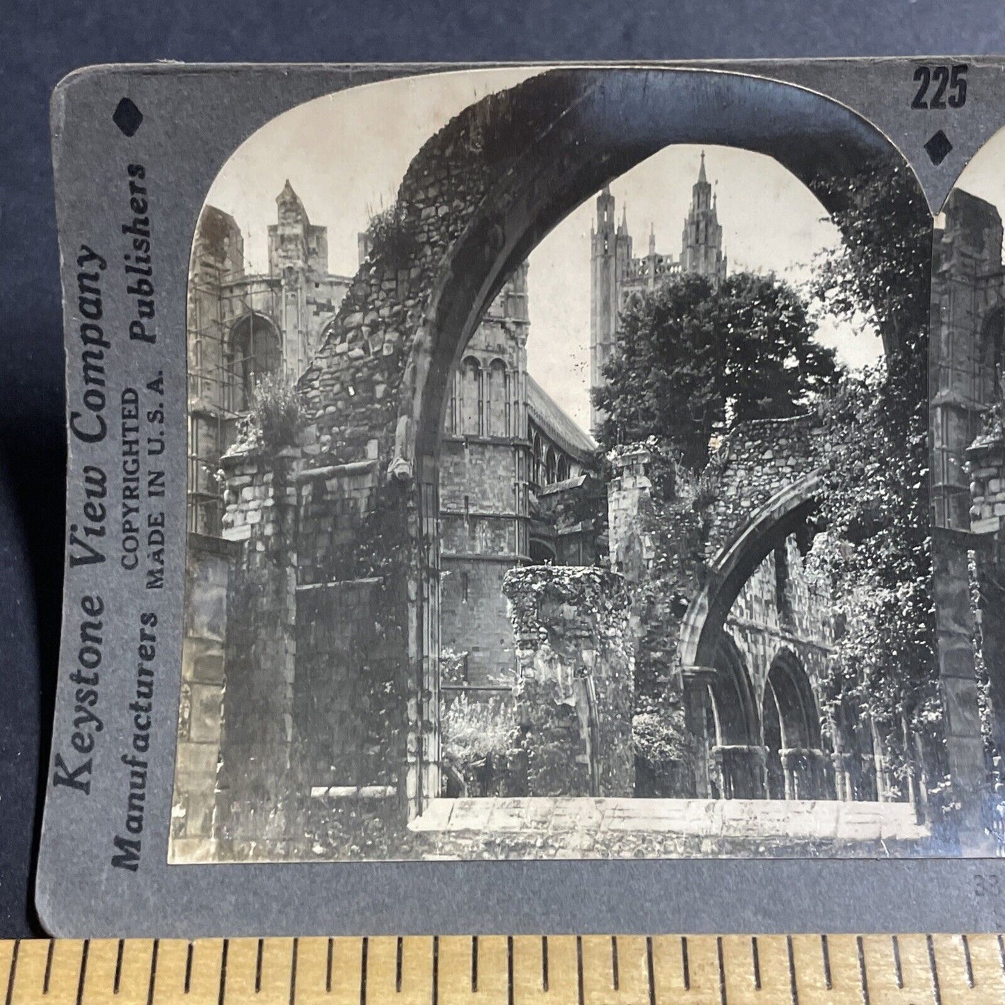 Antique 1930s Canterbury Cathedral England UK Stereoview Photo Card P5013