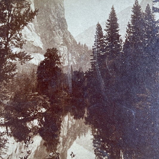 Antique 1870s Mountains In Yosemite Park California Stereoview Photo Card P3588