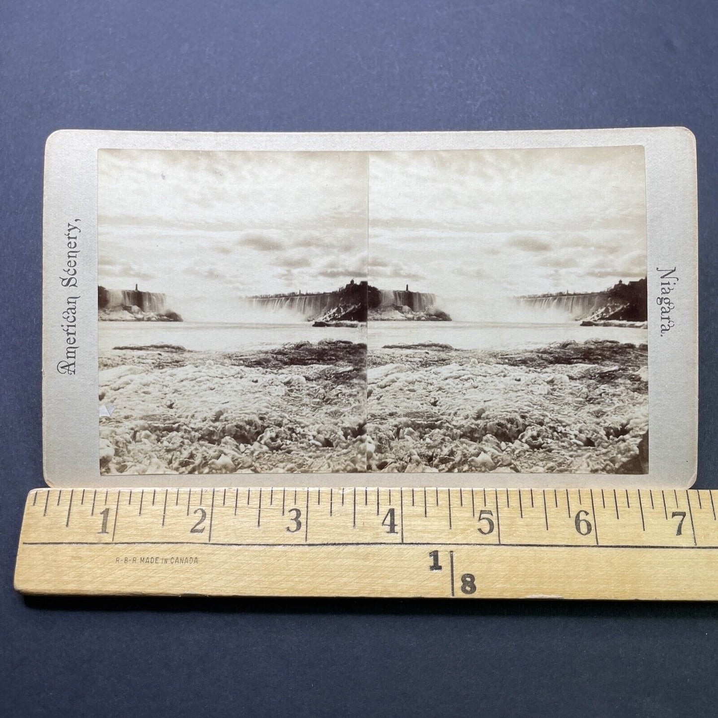 Antique 1860s Niagara Falls First Photos Stereoview Photo Card P2532