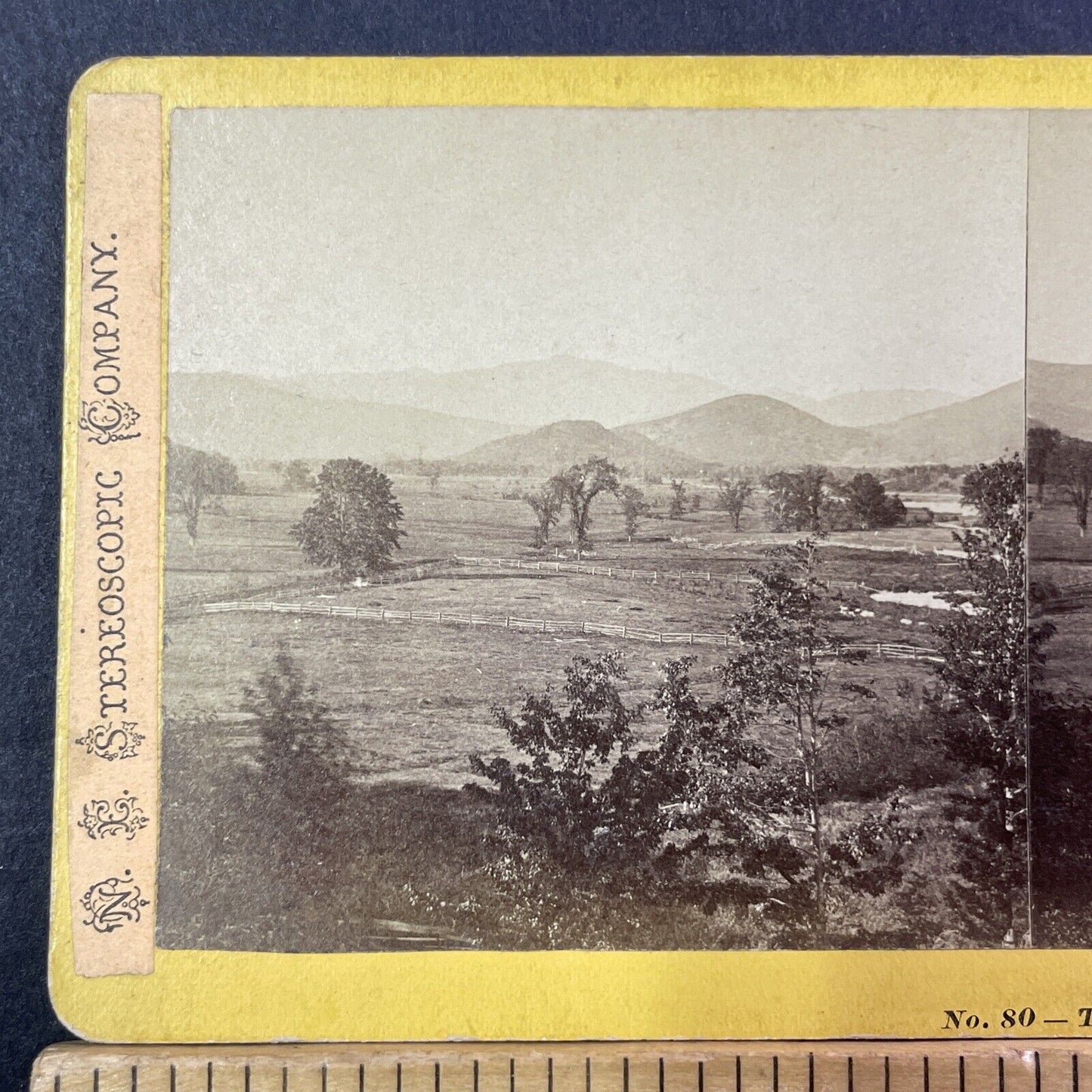 North Conway New Hampshire Stereoview Photo NW Pease Antique 1874 X871