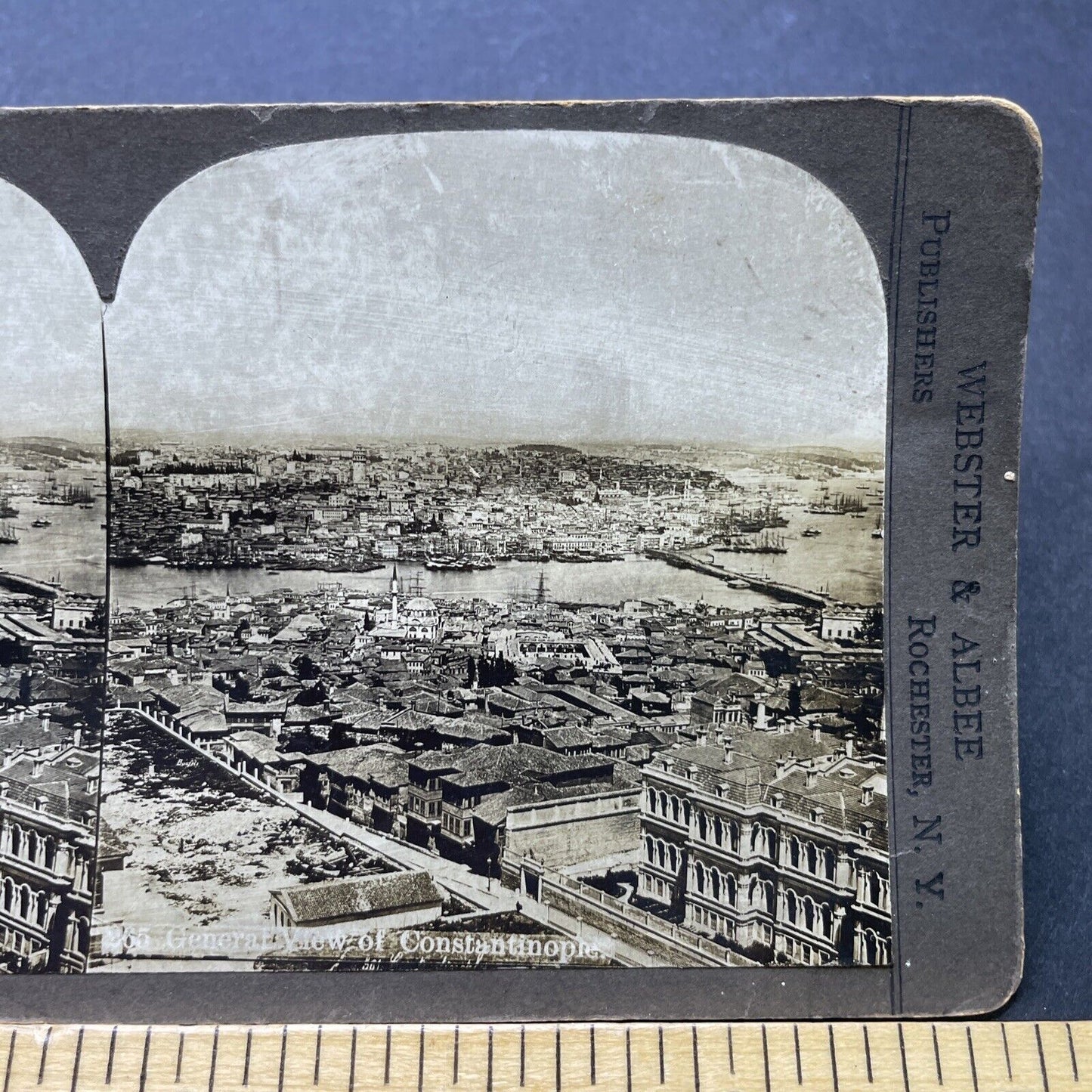 Antique 1890s City View Of Istanbul Turkey Stereoview Photo Card P2492